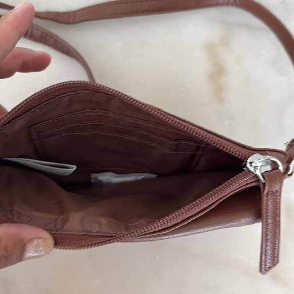 Smart Trend Brown and Tan Crossbody and Clutch Set of 2 Bags Faux Leather NWOT - Picture 9 of 13